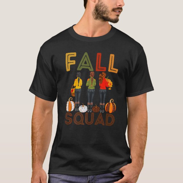 Fall Squad Melanin Women Black Girl Magic Brown Sk T Shirt (Framsida)