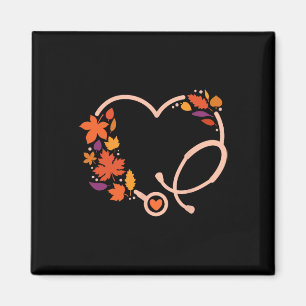Fall Stethoscope Sjuksköterska Thanksgiving Höst h Magnet