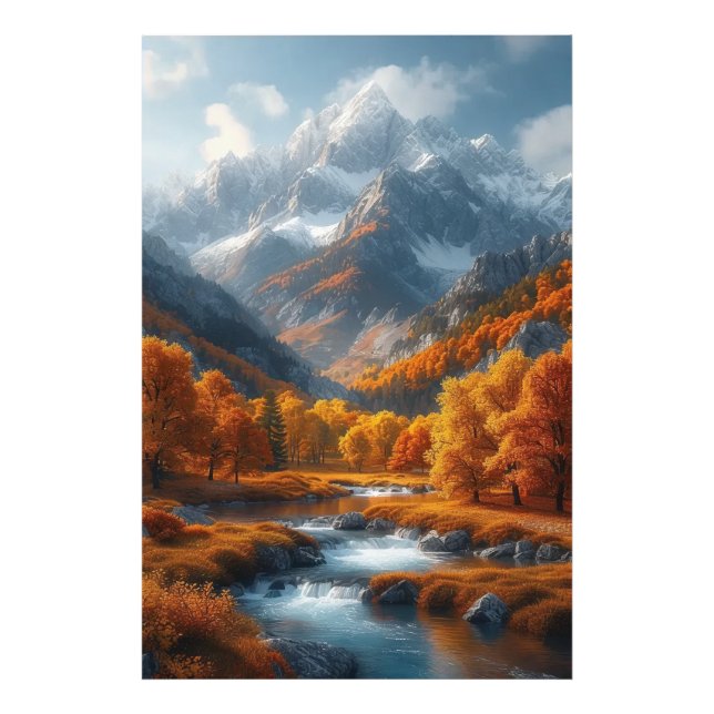Fall Stream Fototryck (Framsidan)