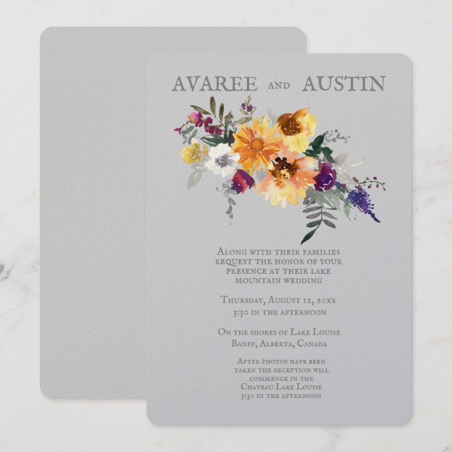 Fall Sunblommor (Fram/baksida)