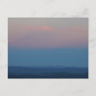 Fall Sunset in the Blue Ridge Mountains Vykort