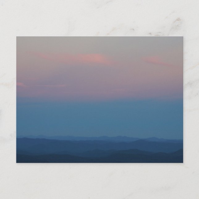 Fall Sunset in the Blue Ridge Mountains Vykort (Framsida)