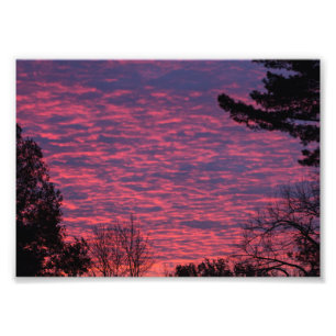 Fall Sunset, Ohio Fototryck