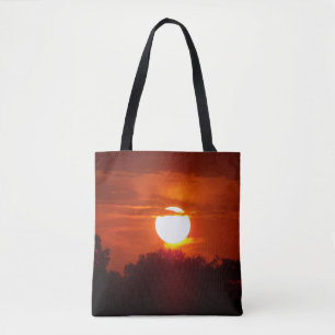 Fall Sunset Tote Tygkasse