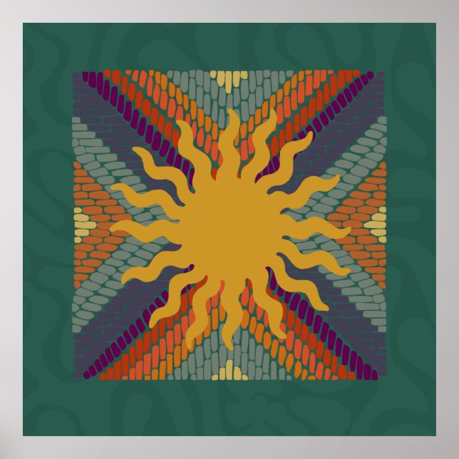 Fall Sunshine Mosaic Poster (Framsidan)