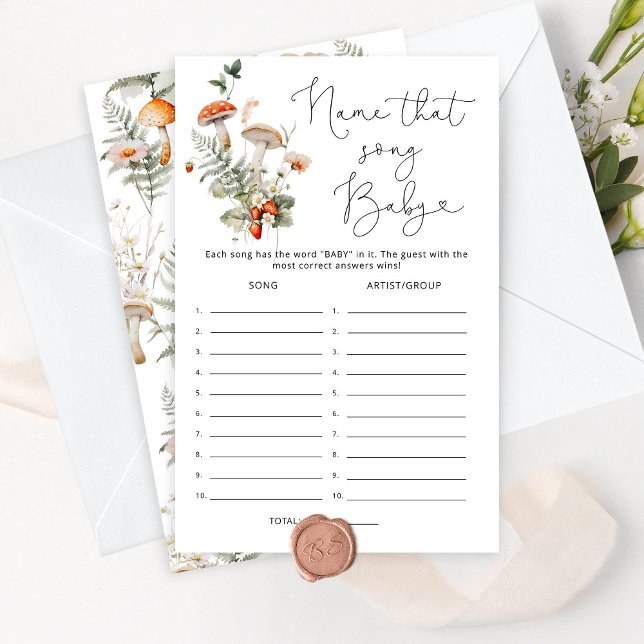 Fall svamp Namn som sång babyduschspel för barn (Skapare uppladdad)