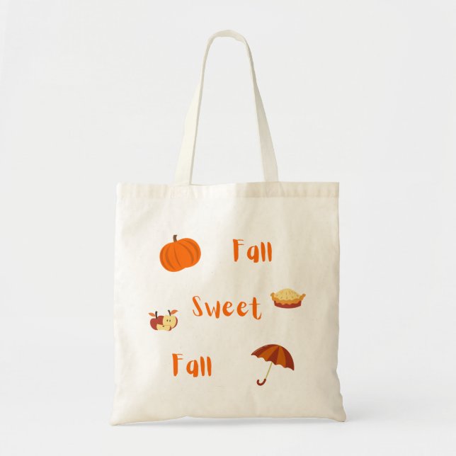 Fall Sweet Fall Tote Bag Tygkasse (Framsidan)