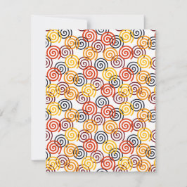 Fall Swirls Anteckningskort