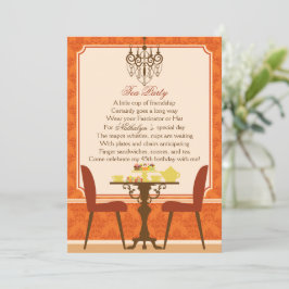 Fall Tea Party-inbjudan Inbjudningar