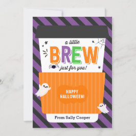 Fall Teacher Halloween-innehavare av kreditkort fö Inbjudningar