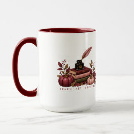Fall Teacher Mug | Dark Academia Mindful Teacher G Mugg