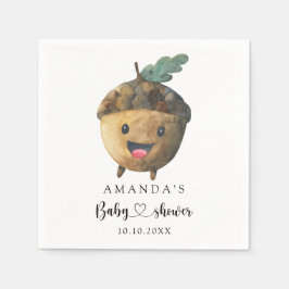 Fall tecknad på födelsedagshuset för babykläder pappersservett