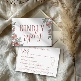 Fall Terracotta Botanias OSA Bröllop Kort