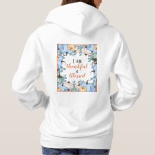 Fall Thankful and Blsed Långärmad Women's T Shirt