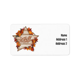 Fall Thanksgiving Autumn Harvest Pumpkin Spice Rol Adressetikett