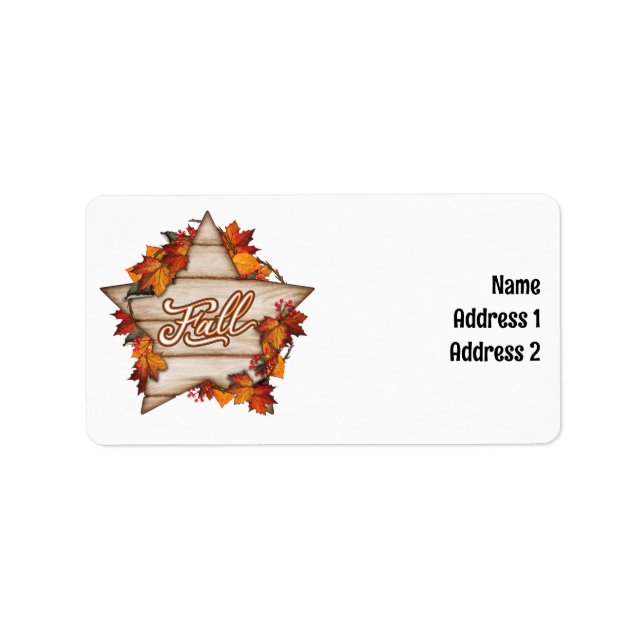 Fall Thanksgiving Autumn Harvest Pumpkin Spice Rol Adressetikett (Framsidan)