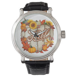 Fall Thanksgiving Autumn Harvest Pumpkin Spice Rol Armbandsur