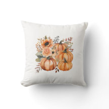 Fall Thanksgiving Boho vattencolor Pumpkin-Blommig