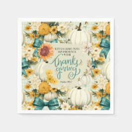 Fall Thanksgiving Christian inspirational Pappersservett