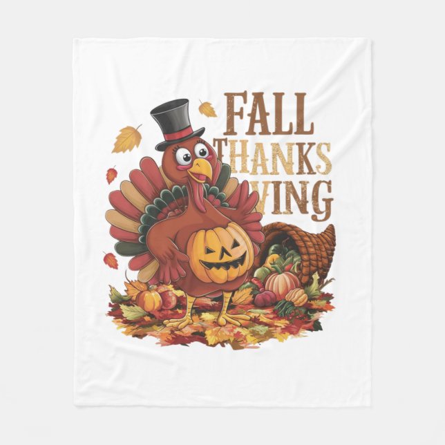fALL-THANKSGIVING Fleecefilt (Framsidan)