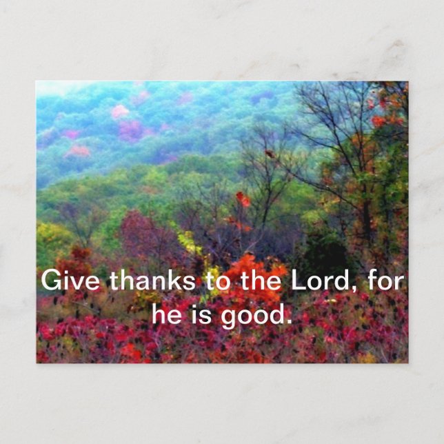 Fall Thanksgiving-foto Helg Vykort (Framsida)