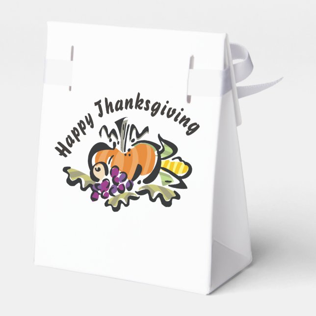 Fall Thanksgiving Harvest Presentaskar (Baksidan Sidan)