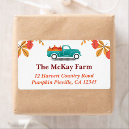 Fall Thated Vintage Lastbil Returadress Fraktsedel