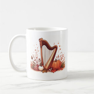 Fall Theme Harp Pumpkin Mugg