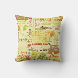 Fall Thned Land Decor Reversible Dekorativ kudde
