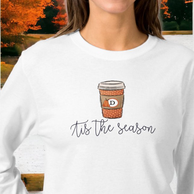 Fall Tis: Monogram-säteskaffe T Shirt (Skapare uppladdad)