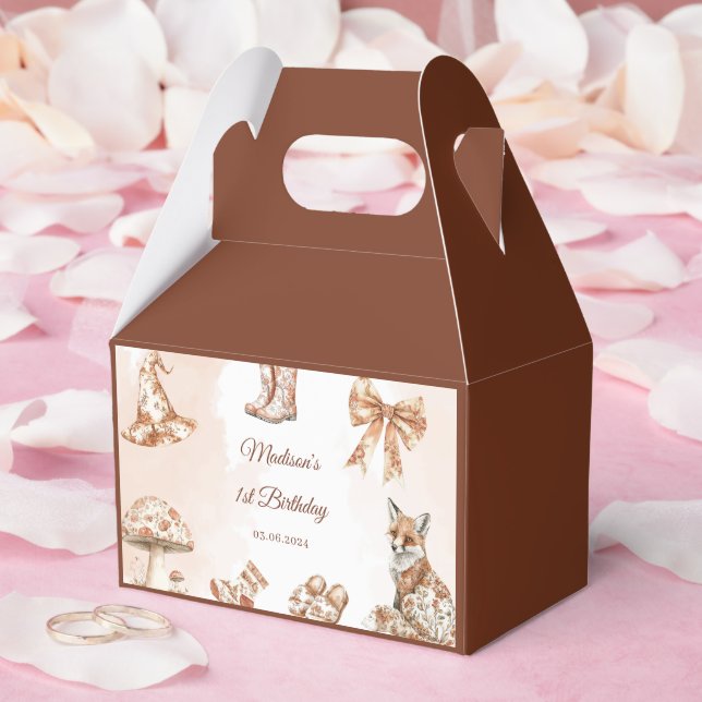 Fall Toile De Jouy Woodland Theme Birthday Party  Presentaskar (Bröllop)
