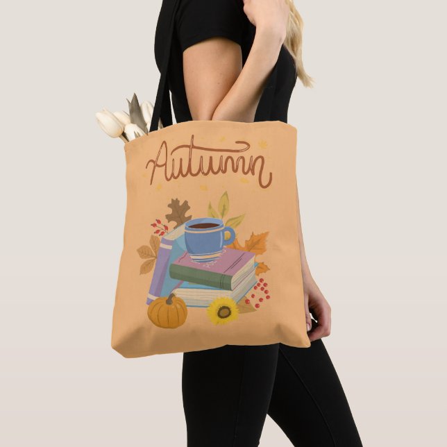 Fall Tote Bag Tygkasse (Närbild)