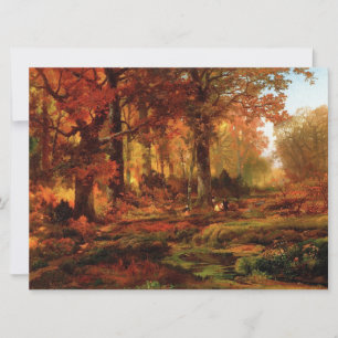 Fall Träd i Cresheim Glen (Philadelphia) Kort