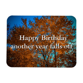 Fall Träd krympte i Guld flexibla fotomagnet Magnet