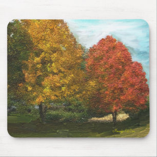 Fall Träd Mousepad Musmatta