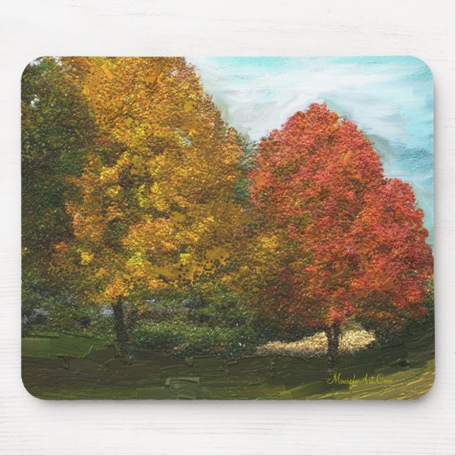 Fall Träd Mousepad Musmatta (Framsidan)