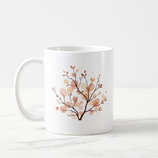 Fall Tree Mug Viska Kaffemugg (Vänster)