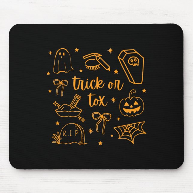 Fall Trick eller Tox Botox Halloween Aesthetic Nur Musmatta (Framsidan)