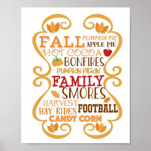 Fall Tunnelbanan Art Poster