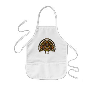 Fall Turkey Apron Barnförkläde