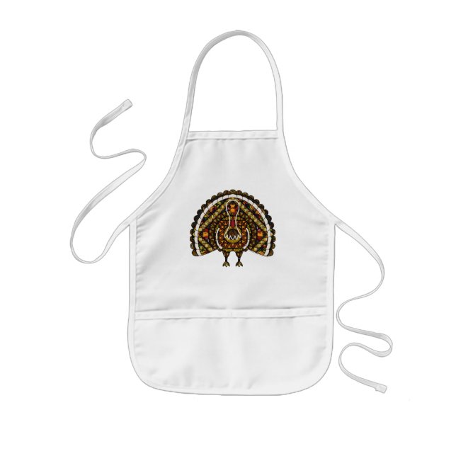 Fall Turkey Apron Barnförkläde (Framsidan)