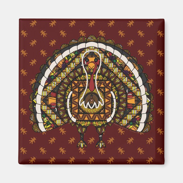 Fall Turkey Magnet (Framsidan)