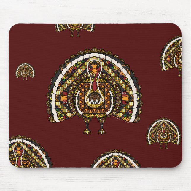 Fall Turkey Mousepad Musmatta (Framsidan)