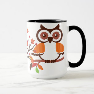 Fall Uggla-kaffe mugg