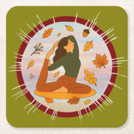 Fall Underlägg Papper Kvadrat