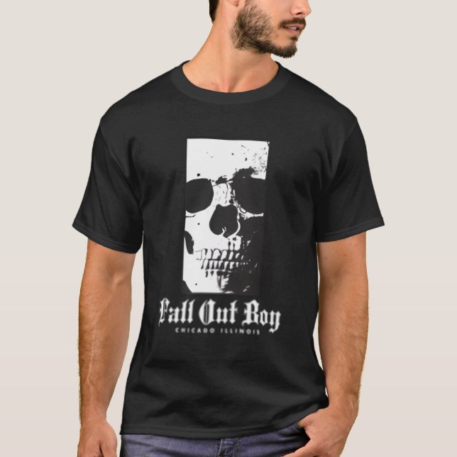 Fall ut-skalrektangel t shirt (Framsida)