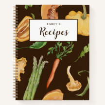 Fall Vegetables Anpassningsbar Recipe Journal - Br