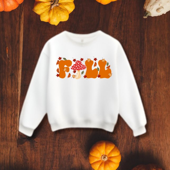 Fall vibes Brev med Mushroom & Löv T Shirt (Skapare uppladdad)