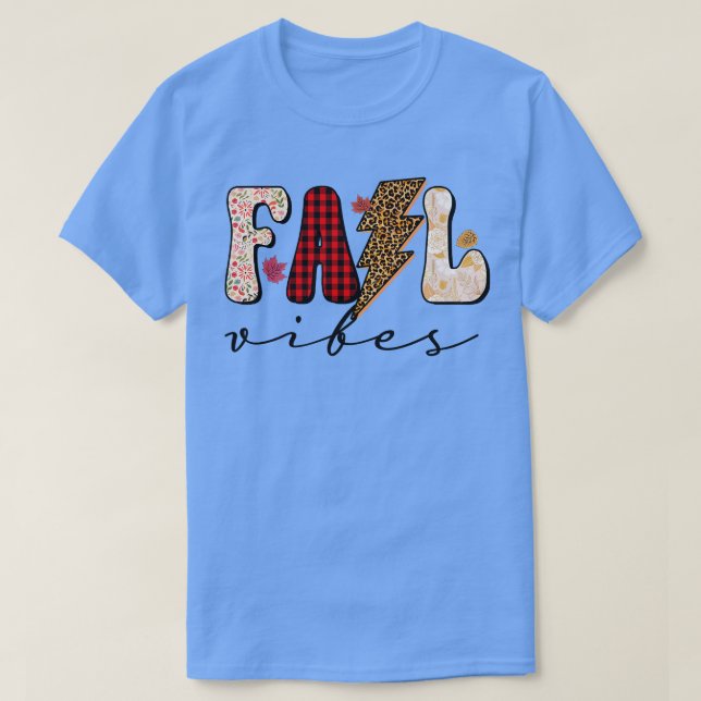 Fall Vibes dess sjunkande Hej under hösten tack. T Shirt (Design framsida)