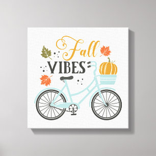 Fall Vibes efter cykel Canvastryck